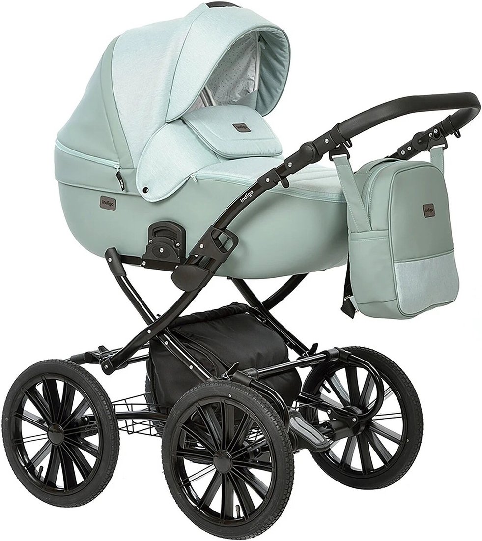 

Универсальная коляска Indigo Porto Classic 14 (2 в 1, Po-05/бирюзовый)