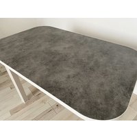 Кухонный стол Senira Р-02.06-01 (бетон/белый)