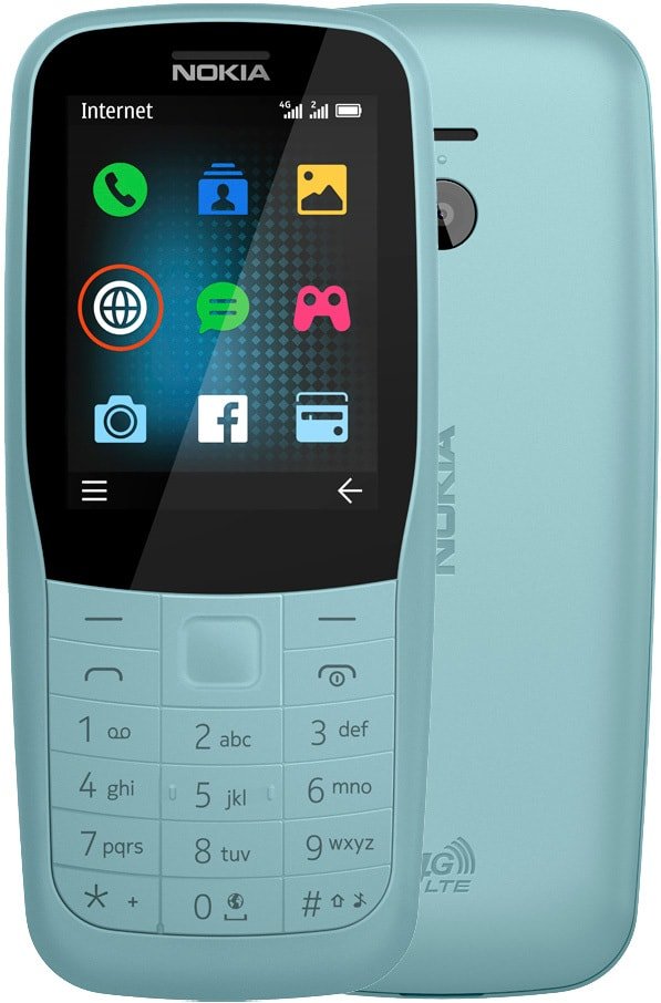 

Телефон Nokia 220 4G (бирюзовый)