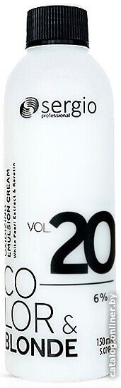 

Окислитель Sergio Professional Color&Blonde 20Vol 6% 150 мл