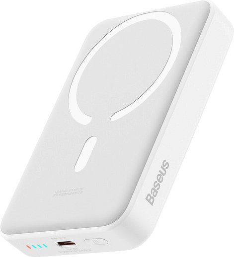 

Внешний аккумулятор Baseus Magnetic Mini Wireless Fast Charge Power Bank 30W 10000mAh (белый)