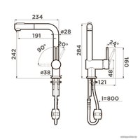 Смеситель Omoikiri Tanigawa-SB-C 4994456