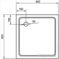 Душевой поддон Cezares TRAY-A-A-80-15-W