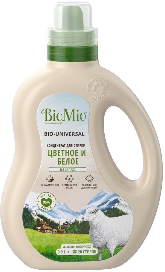 

Гель для стирки BioMio Bio-Colors&Whites Экологичный (900 мл)