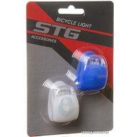 Велосипедный фонарь STG BC-RL8001 2шт (белый/синий)