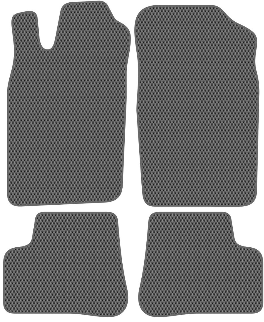 

Комплект ковриков для авто Alicosta Peugeot 206 (хэтчбек 5 дв) 1998 - 2009 (серый, ромб)