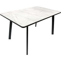 Кухонный стол ВВР Миллер (каспий серый/черный №3, пластик 120-160/80)