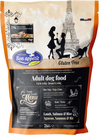 Сухой корм для собак Bon Appetit Dog Adult Lamb & Salmon & Rice 2 кг