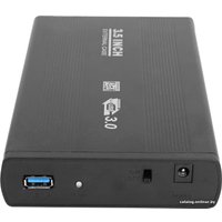 Бокс для накопителей 3.5" USBTOP SATA – USB3.0 (черный, с блоком питания)