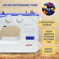 Электромеханическая швейная машина Janete 990 (синий) в Гродно