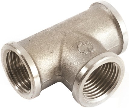 

Фитинг General Fittings Тройник прямой никелированный 2700.14.N 1"