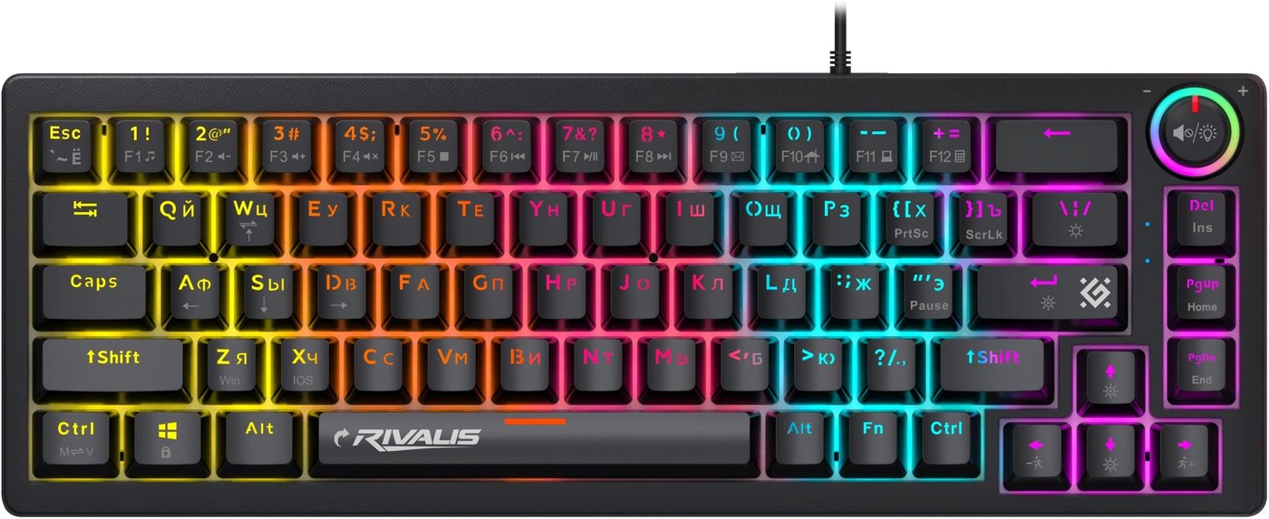 Клавиатура Defender Rivalis GK-357 (черный)