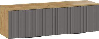 Шкаф-купе Трия Хилтон 1100 (дуб крафт золотой/графит матовый)