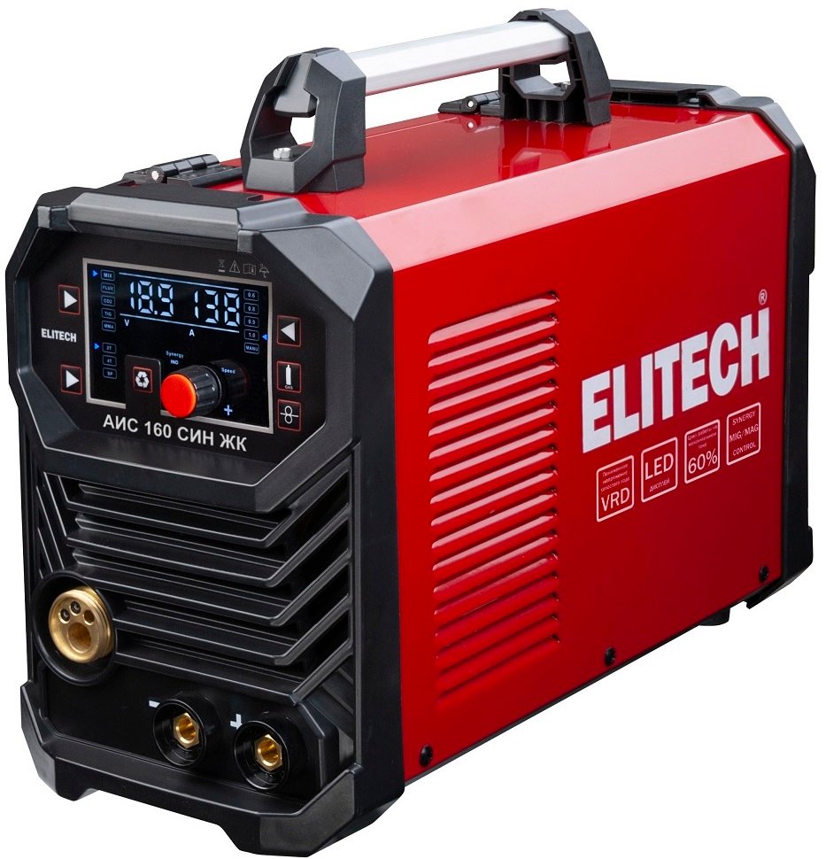 

Сварочный инвертор ELITECH АИС 160 СИН ЖК