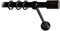

Карниз для штор Lm Decor Цилиндр 088 1р гладкий 25мм (черный мат, 3м)