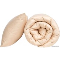 Евро комплект постельного белья GoodNight Сатин Делюкс Евро 341735 (50x70, бежевый)