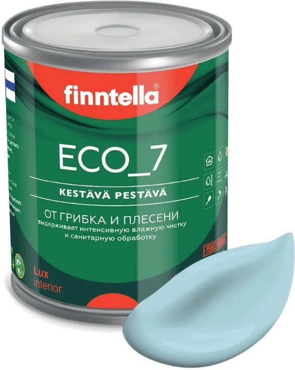 

Краска Finntella Eco 7 Taivaallinen F-09-2-1-FL017 0.9 л (нежно-голубой)