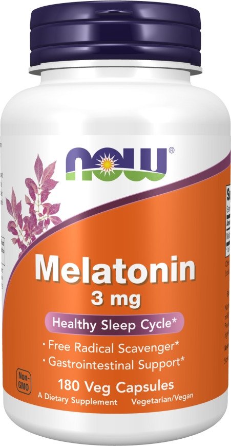 БАД Now Foods Melatonin 3 мг (180 капсул)