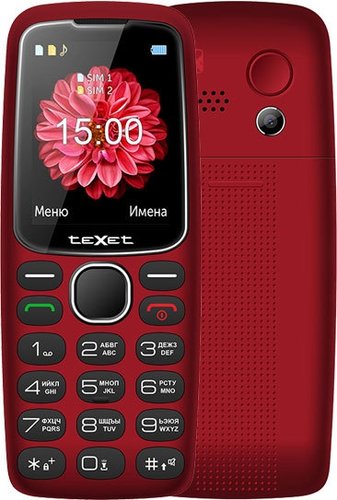 Кнопочный телефон TeXet TM-B307 (красный)