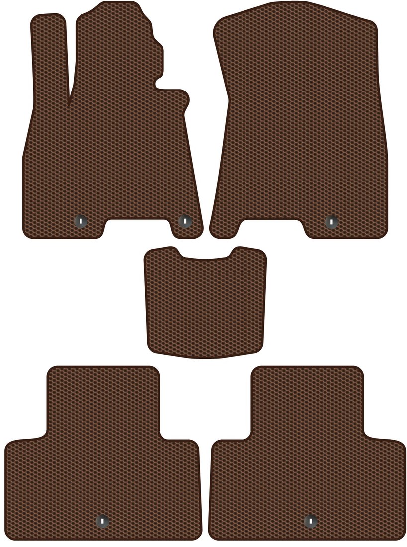 

Комплект ковриков для авто Alicosta Genesis GV80 (suv 5 мест) 2020 - Н.В. (коричневый, сота)