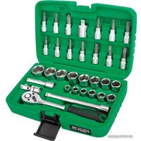 Набор трещотка с головками и битами Toptul GCAI3202 32 предмета