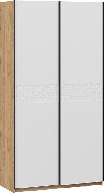 

Шкаф-купе Трия Оскар Скания Т2 1200 268364 (ручка черная/дуб крафт золотой/белый снег/белый матовый)