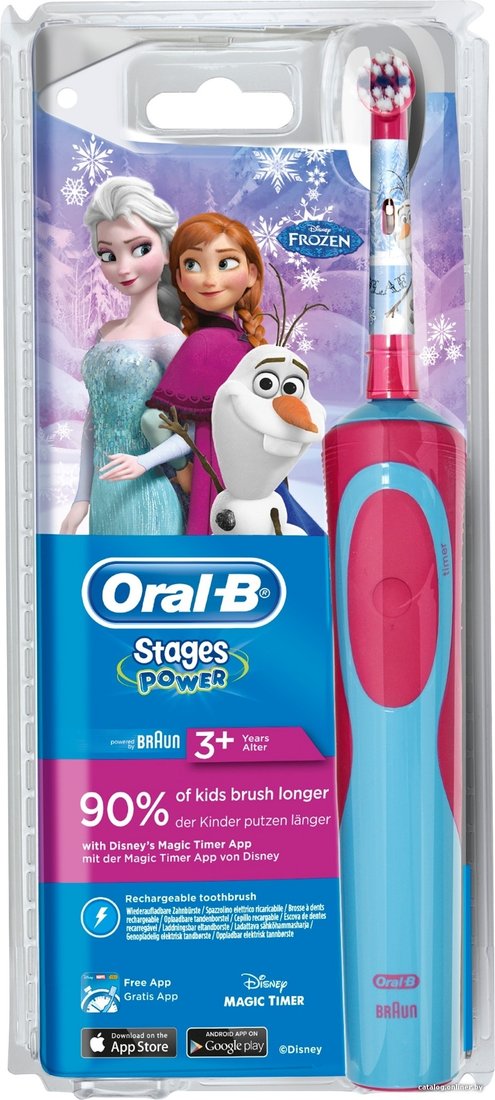 Электрическая зубная щетка Oral-B Stages Power Frozen (D12.513.K)