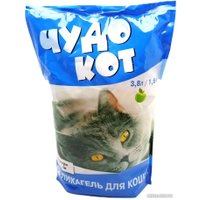 Наполнитель для туалета Чудо Кот Силикагелевый Яблоко (1.6 кг/3.8 л)