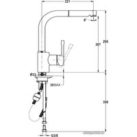 Смеситель TEKA ARK 938 (хром) [239381210]