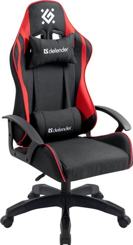 Игровое (геймерское) кресло Defender Kraken (черный/красный)
