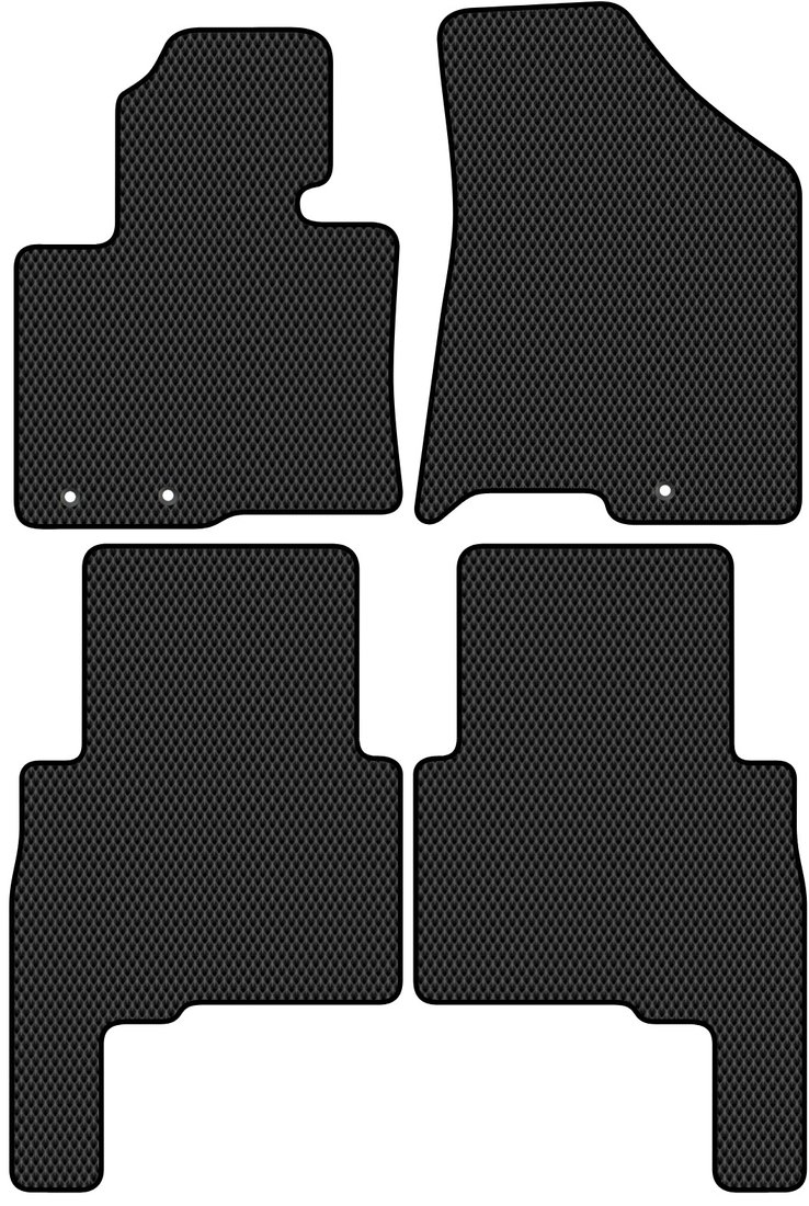 

Комплект ковриков для авто Alicosta Kia Sorento II (suv 7 мест / XM) 2009 - 2012 (черный, ромб)