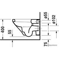 Унитаз подвесной Duravit DuraStyle [255209]