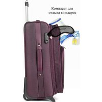 Чемодан 4 ROADS 6161-M 64 см (вишневый)