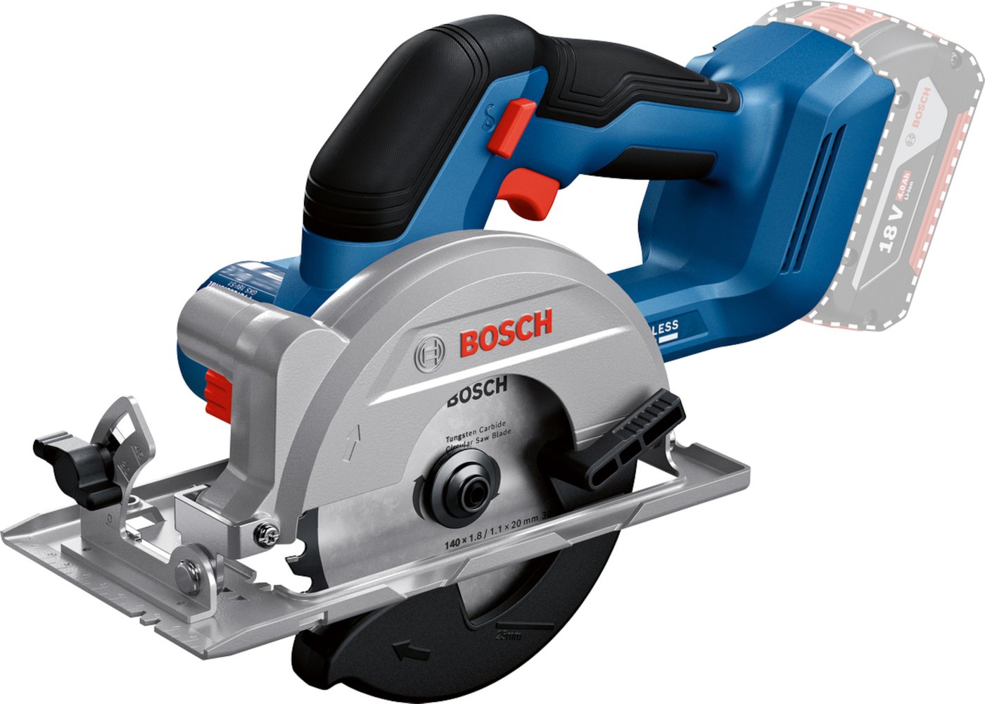 Дисковая (циркулярная) пила Bosch GKS 18V-51 Professional 06019M3120 (без АКБ)