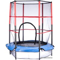 Батут Atlas Sport 140 см - 4.5ft (на эластичных ремнях, синий)