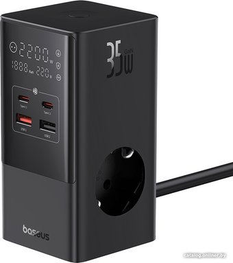 Baseus PowerCombo Tower PowerStrip 3AC2+U2+С 35W CCGAN35-S3ACE