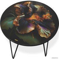 Журнальный столик Sheffilton SHT-CT27 (ночной цветок/черный муар)