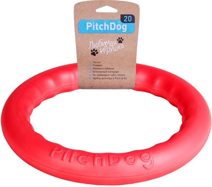 

Игрушка для собак Pitchdog Кольцо d 20 см розовый