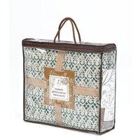 Покрывало Лен наш Амелия 3887/2 215874 (145x205, бежевый/голубой)