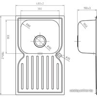 Кухонная мойка IDDIS Strit STR78SLi77