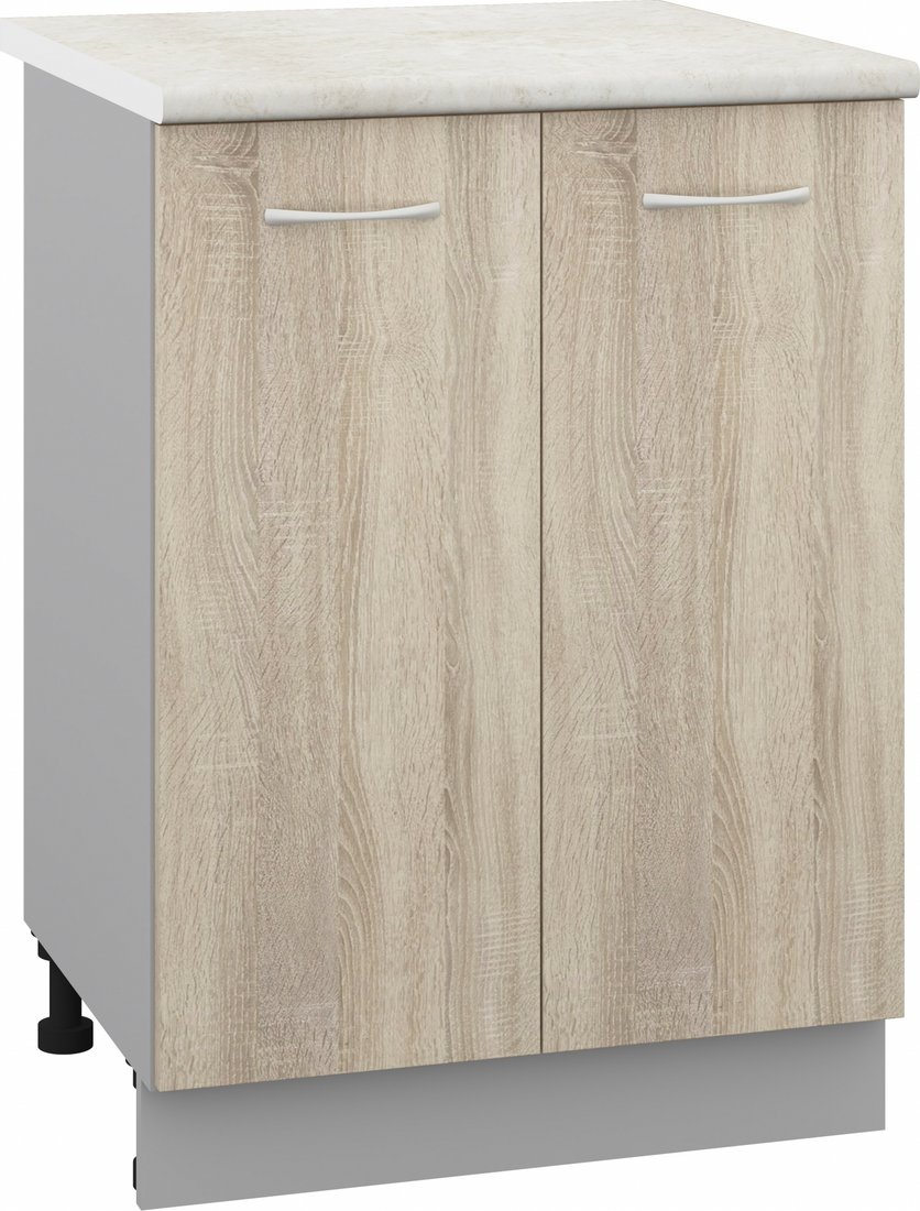 

Шкаф напольный Кортекс-мебель Корнелия Лира НШ60р (дуб сонома/королевский опал)