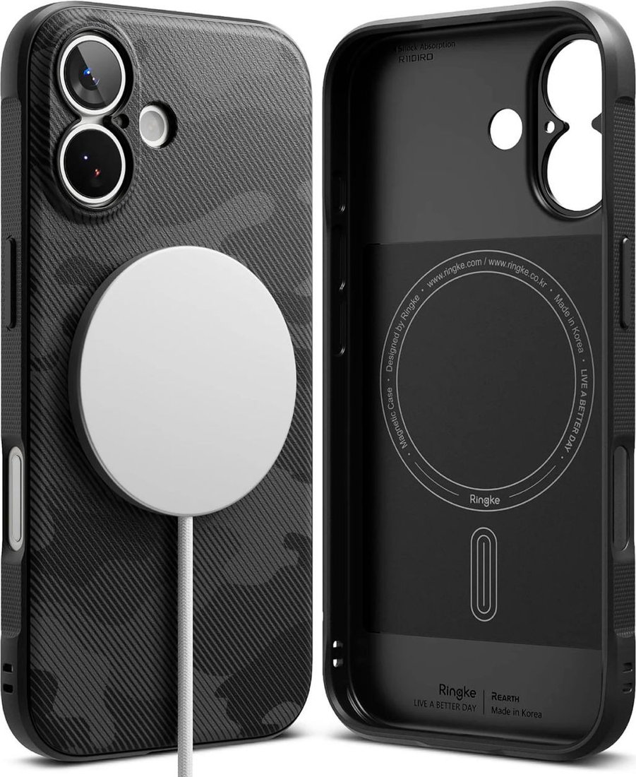 

Чехол для телефона Ringke Onyx Magnetic для iPhone 17 Camo Black