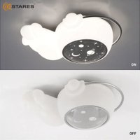 Припотолочная люстра Estares Kids Astronaut 70W A-ON/OFF-520x360x200-SILVER/WHITE-220-IP20