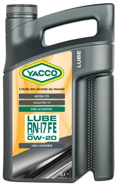 Моторное масло Yacco LUBE RN17 FE 0W-20 5л