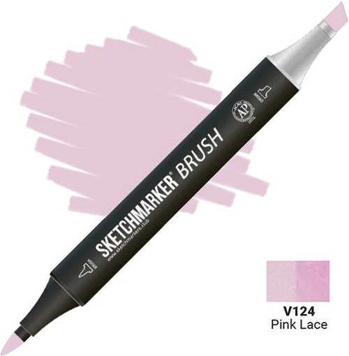 

Маркер художественный Sketchmarker Brush Двусторонний V124 SMB-V124 (розовые кружева)