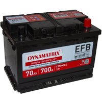 Автомобильный аккумулятор Dynamatrix EFB R+ (70 А·ч)