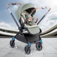 Коляска прогулочная «книга» Happy Baby Celine с перекидной ручкой (dark olive)