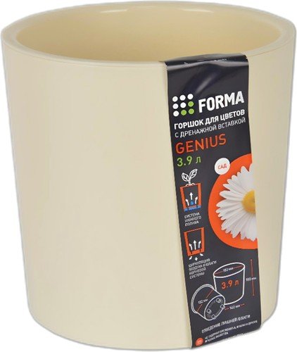 

Кашпо Полимербыт Genius 4376507