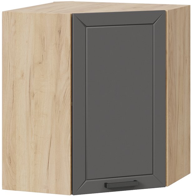 

Шкаф навесной Трия Лорас 1В6У (дуб крафт золотой/холст вулкан)