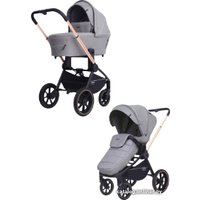 Универсальная коляска Rant MOWbaby Zoom PU (2 в 1, gold beige)